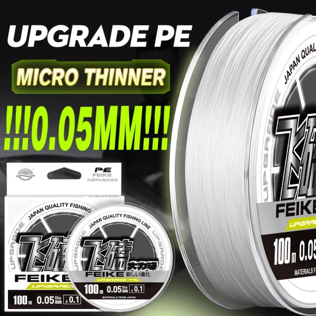 ZUKIBO-sedal de pesca con Nano trenza láser supersuave, multifilamento suave y duradero, línea de PE, alambre de pesca extremadamente más fino de baja mermoria