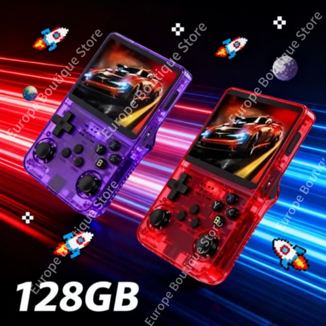 Reproductores de juegos portátiles R36S, más de 20000 juegos, consola de juegos portátil, emuladores de juegos Retro de 64/128GB, pantalla IPS de 3,5 pulgadas, compatible con venta al por mayor