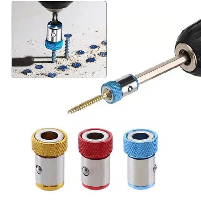 Juego de accesorios de herramientas eléctricas magnetizador de posicionamiento de cabeza de destornillador de Metal de bobina magnética de colores Universal 1/4