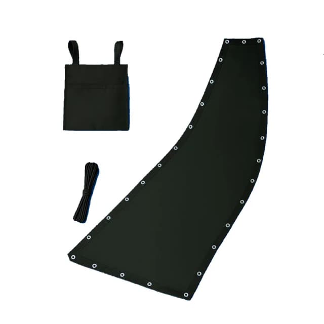 Pano de assento de substituição preto para cadeira de balanço suspensa de tecido-64x197x23cm substituição de balanço de jardim à prova d'água e poeira