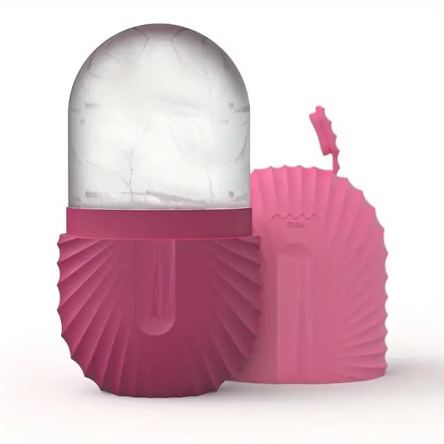 Rodillo Facial de hielo para el cuidado de la piel, herramientas de contorno de belleza, bandejas de cubitos de hielo, bolas de globo de hielo, masajeador Facial, herramienta de cuidado de la piel
