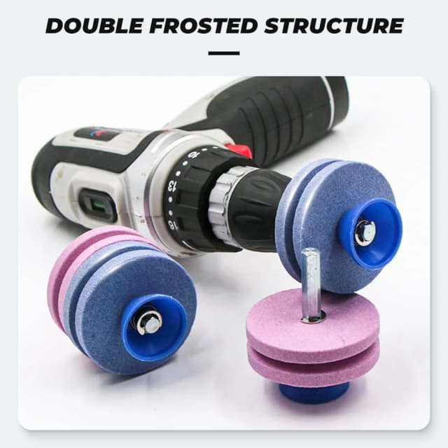 Afilador de cuchillos Universal, cortador de taladro giratorio más rápido para cuchillas de cortacésped, herramientas de jardinería y más, sin arrugas, Eas, 1 ud.