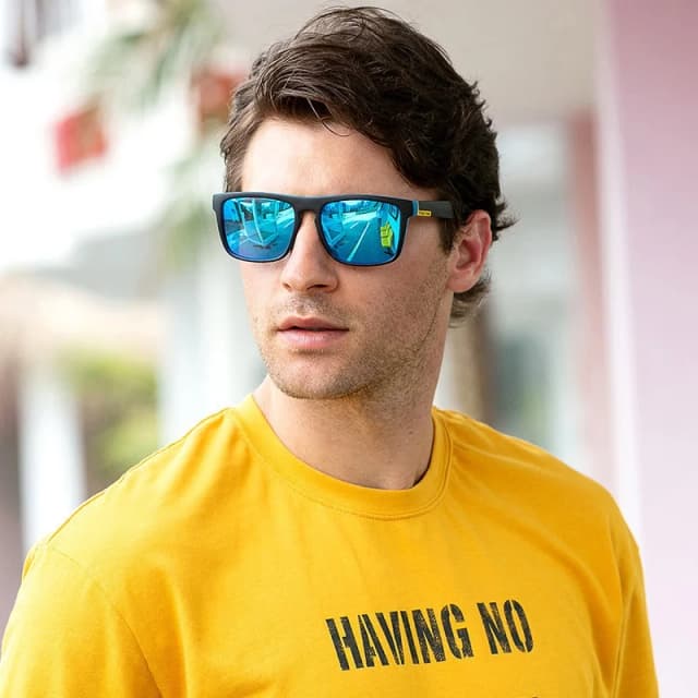 Gafas de sol UV400 para hombres que conducen gafas de sol Tawny con montura grande y sombreado especial para mujeres