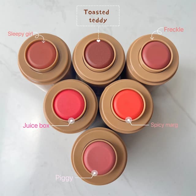 Barra de Rubor Rosa Mate – Resistente al Agua y de Larga Duración, Alta Pigmentación, No se Transfiere para Rostro y Labios