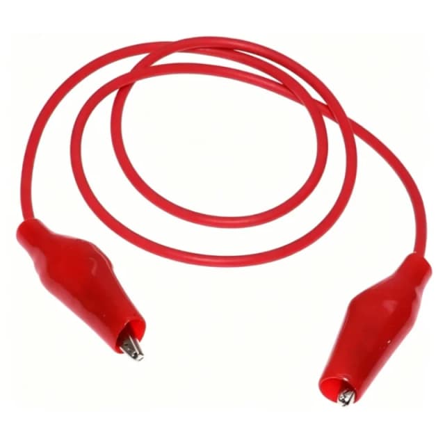 1 Juego / 10 Unidades de Pinzas de Cocodrilo Eléctricas para Pruebas DIY, Cables de Prueba de Doble Extremo, Pinzas de Cocodrilo, Cables de Conexión de Prueba de 46CM