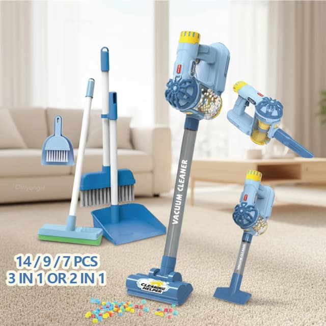 Juguete de Aspiradora para Niños, Eléctrico, Realista, Juego de Imitación de Limpieza del Hogar para Niños Pequeños, Regalo Educativo para Niños y Niñas