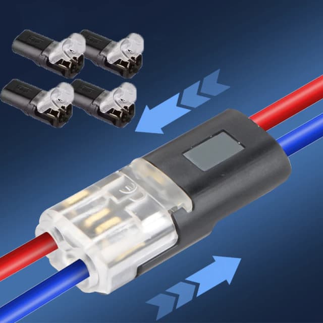 10 Uds. Conector eléctrico impermeable de 2 pines Cable de coche conector eléctrico automotriz conexión de Terminal de tira
