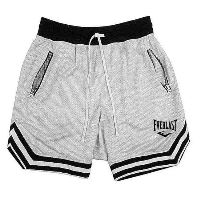 EVERLAST, pantalones cortos deportivos de baloncesto para Fitness, pantalones cortos de malla transpirables holgados informales de verano para hombre, pantalones de chándal de Hip Hop a la moda