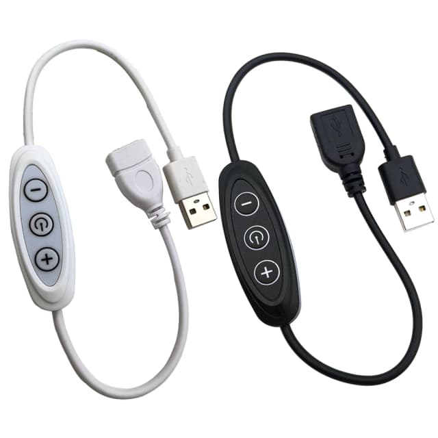 Atenuadores USB de 3 teclas 5V 2A Atenuación de 8 niveles