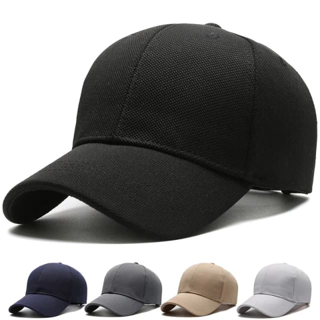 Placa de luz de tela de piña, sombrero Simple, gorra de béisbol informal para hombre, gorra con visera de moda, gorra minimalista para mujer, circunferencia de cabeza grande