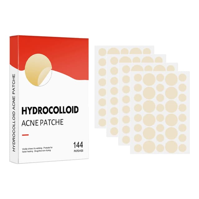 Parche Invisible para el cuidado de la piel para hombres y mujeres, pegatina profesional que absorbe el acné, 2 tamaños, 144 unids/set
