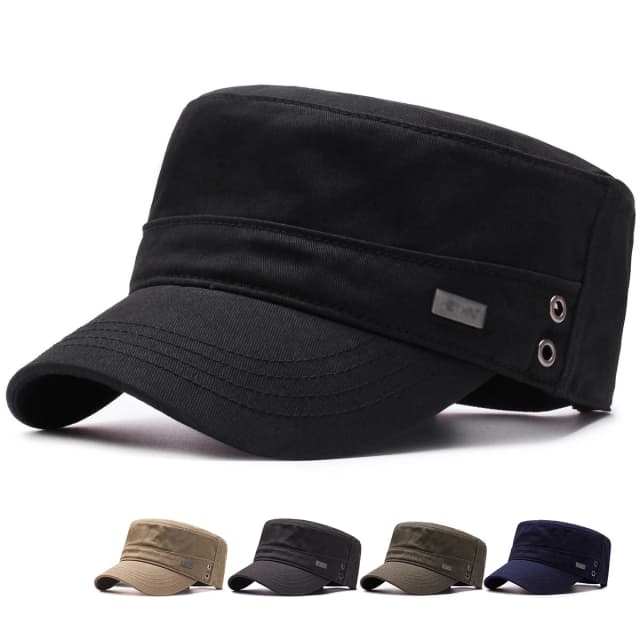 Sombrero de copa plano para hombre, gorra de béisbol con visera de algodón Simple, gorra informal, sombrilla de viaje, moda para las cuatro estaciones